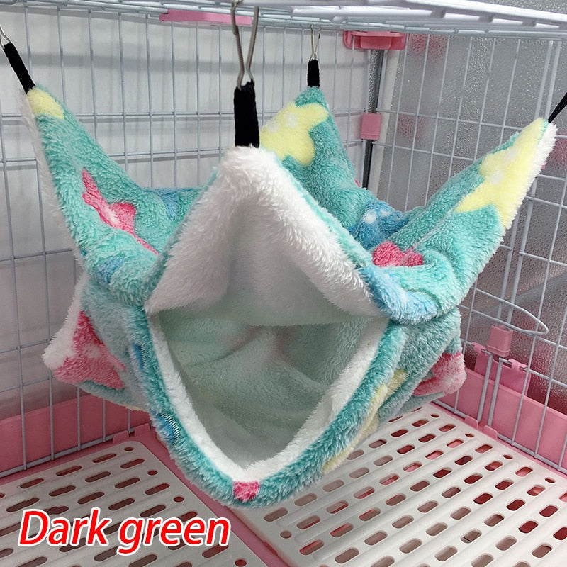 Double Layered Sleeping Hammock For Hamsters And Other Small Rodents