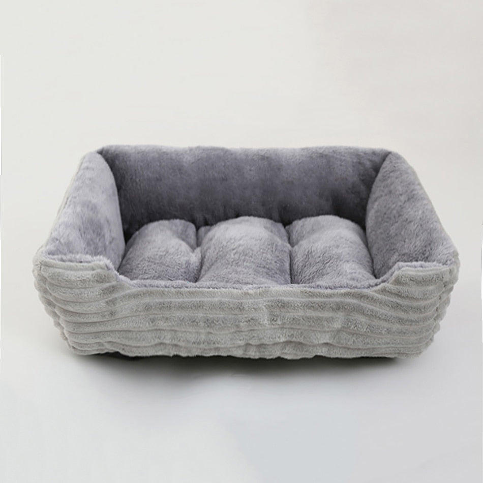 Plush Medium/Small Dog Calming Dog Bed