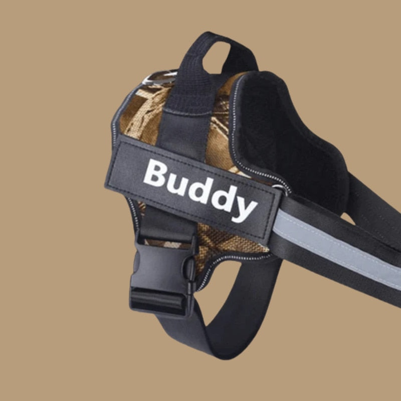 Personalised Dog Harness Reflective Breathable Adjustable for NO PULL Training