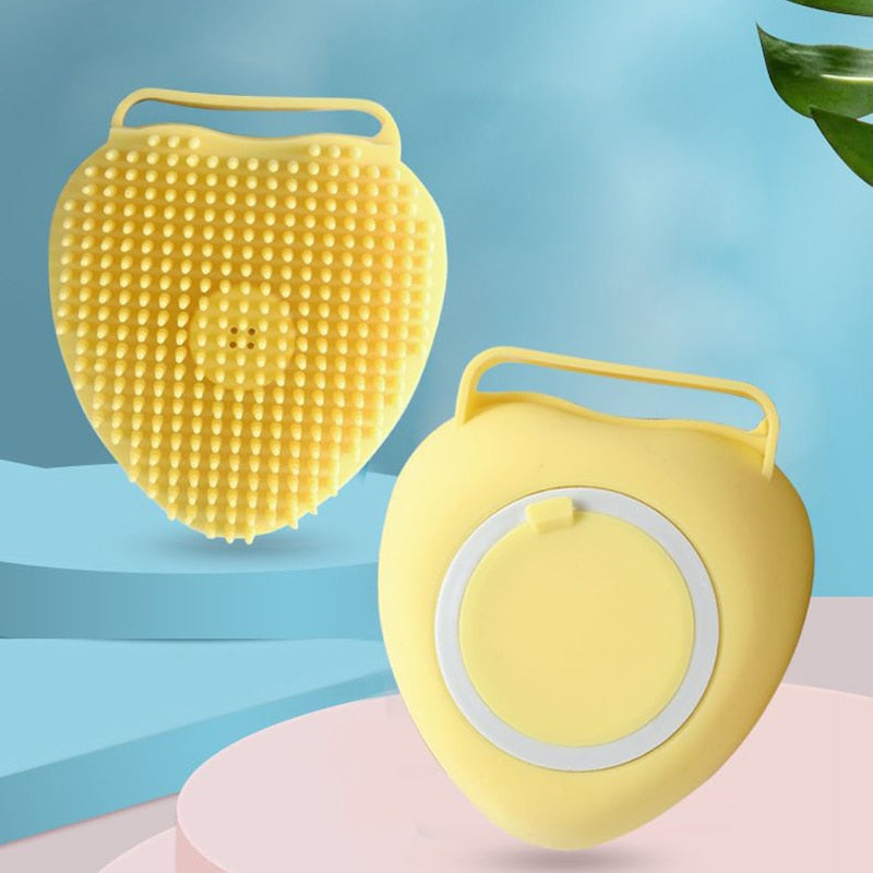 Dog/Cat Bath Massage Brush with Soft Safe Silicone