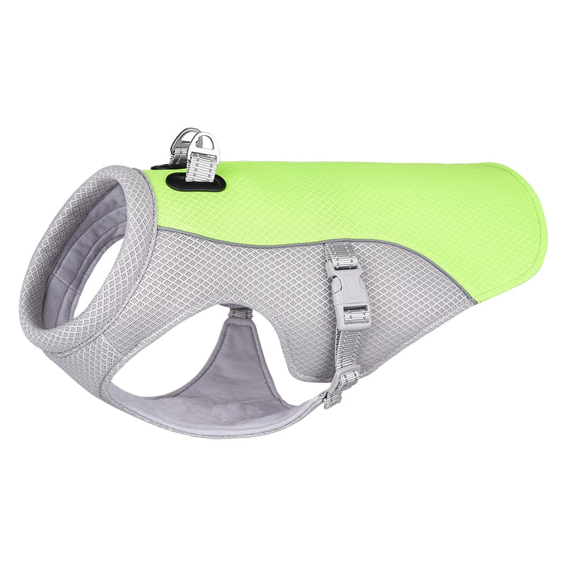 Summer Dog Cooling Vest Harness Reflective Quick Release Cool Jacket
