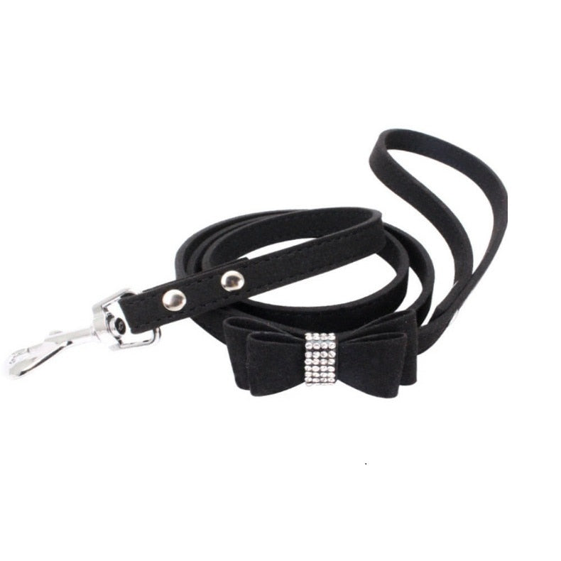 Rhinestone Bow Harness & Leads for Small Dogs & Cats