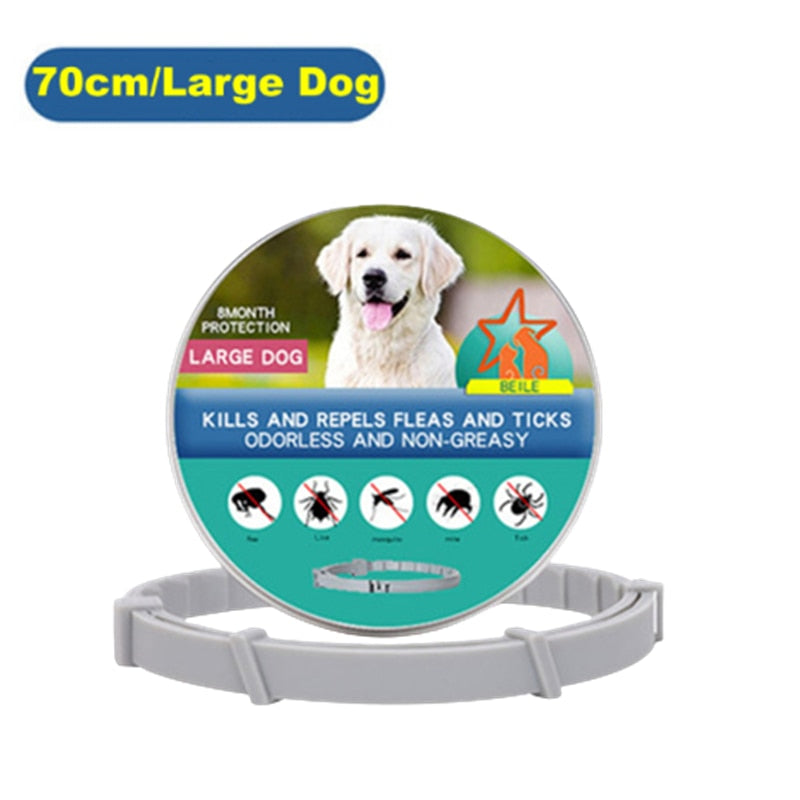 VIP Pet Cat Dog Flea and Tick Remover Collar Adjustable Repellent