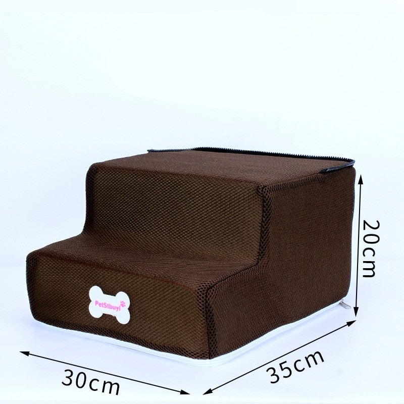 Dog Stairs 3 Steps Stairs for Small Dog or Cat Anti-slip Removable