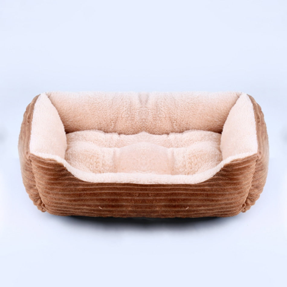 Plush Medium/Small Dog Calming Dog Bed