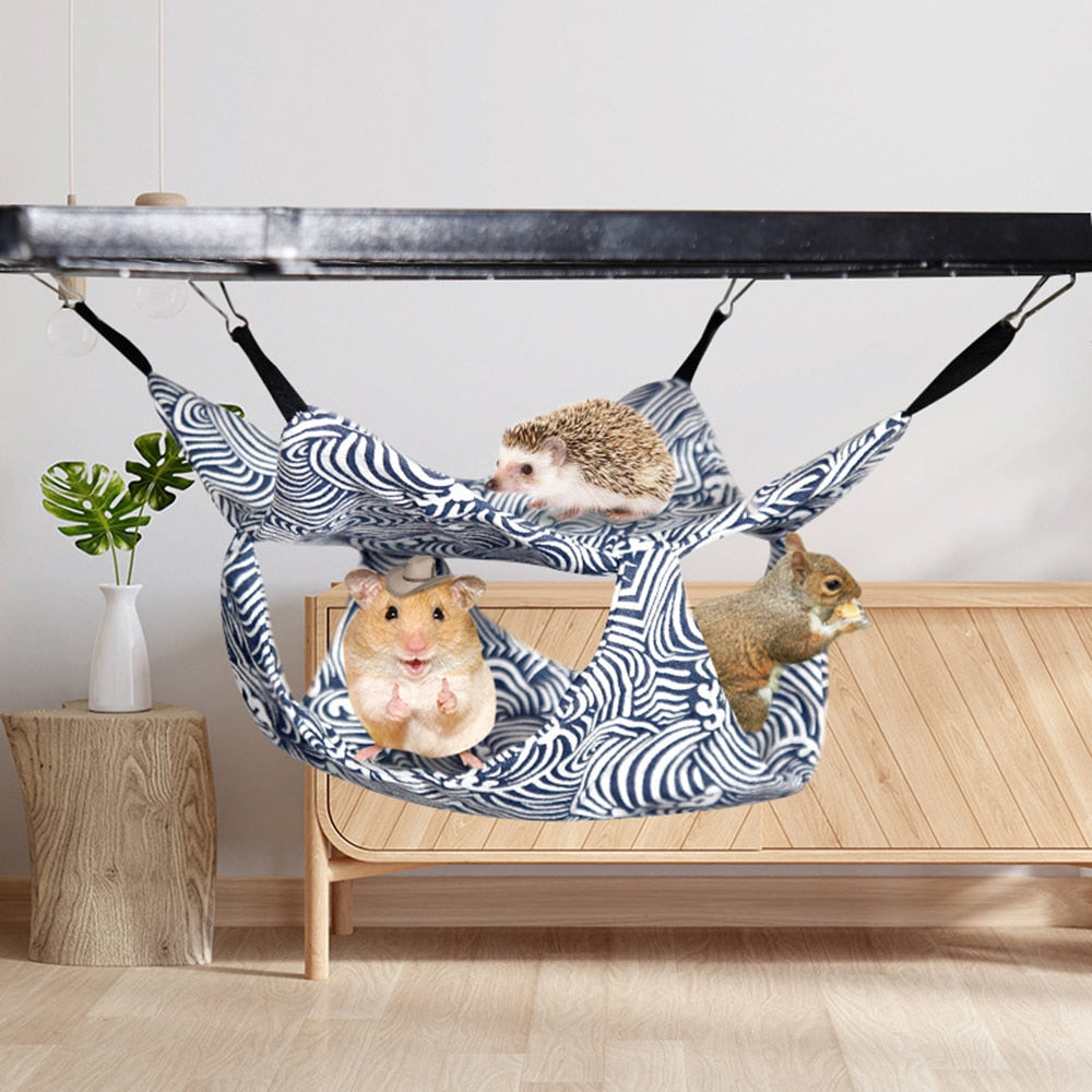 Winter Pet Hammock Double Layer Thick Plush Nest