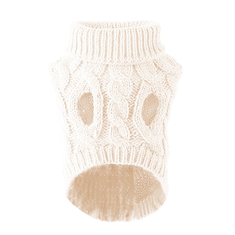 Dog Sweaters for Small Medium Dogs Winter Warm Soft Knit Turtleneck