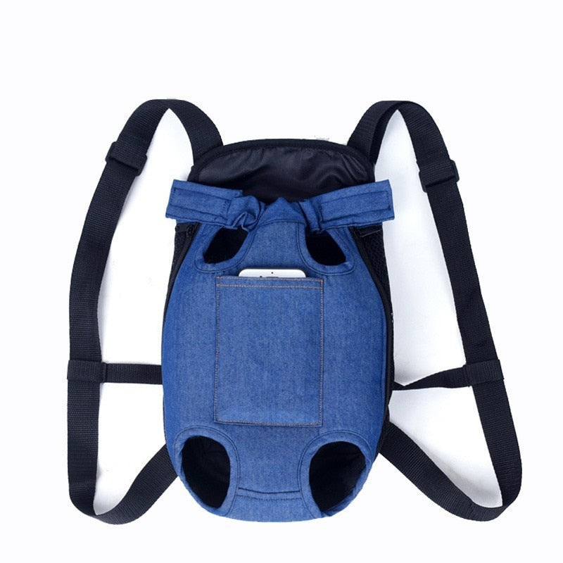 Dog Carrier Backpack Mesh Breathable Shoulder Handle Straps