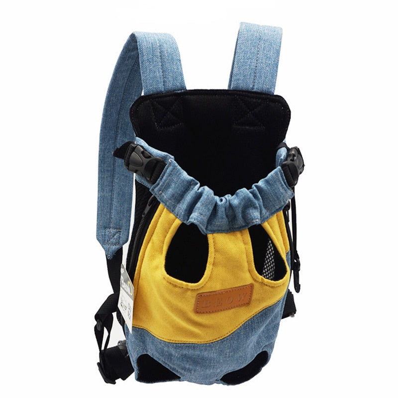 Mesh Dog Carrier Adjustable Backpack Breathable Outdoor Travel