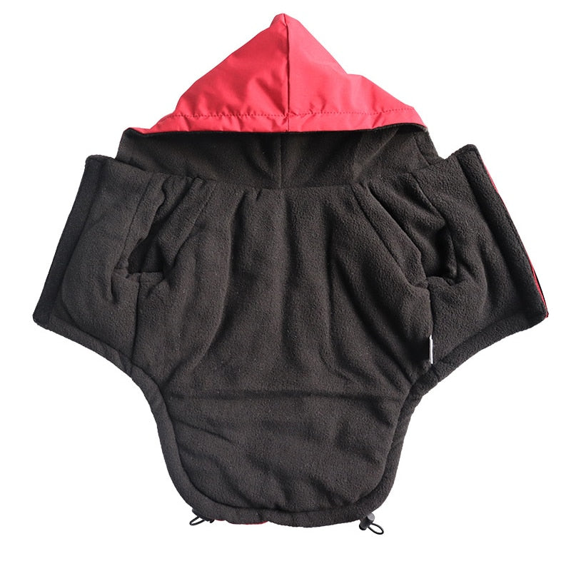 Waterproof Reflective Dog Coat For Small Medium Dogs Winter Warm Fleece