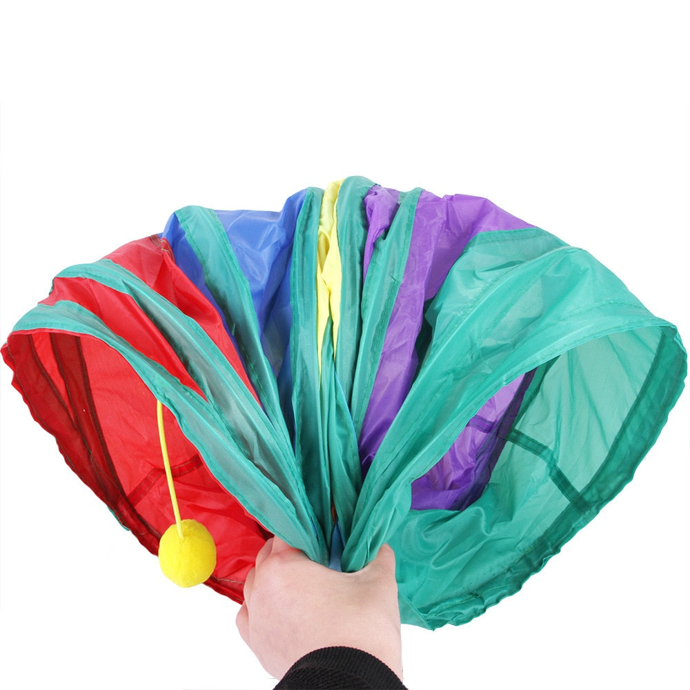 Cats Fold-able Tunnel Interactive Fun Toy