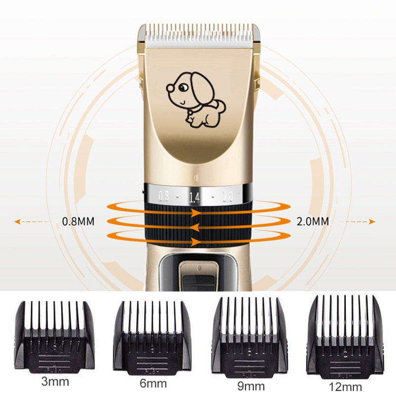 Dog Clipper Dog Hair Clippers Grooming (Pet/Cat/Dog/Rabbit) Haircut Trimmer Shaver Set Pets Cordless Rechargeable Professional