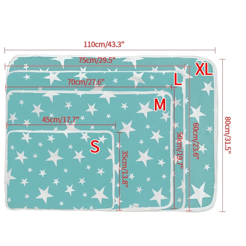 Washable Dog Puppy Training Pee Pads Reusable Large Super Matt