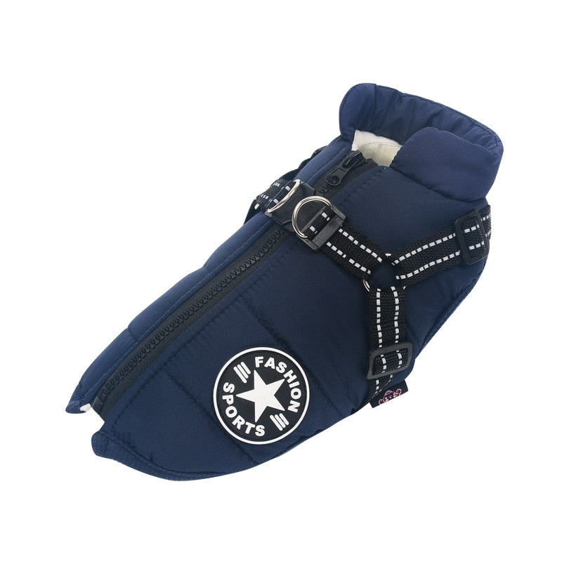 Dog Jacket With Harness Warm & Waterproof