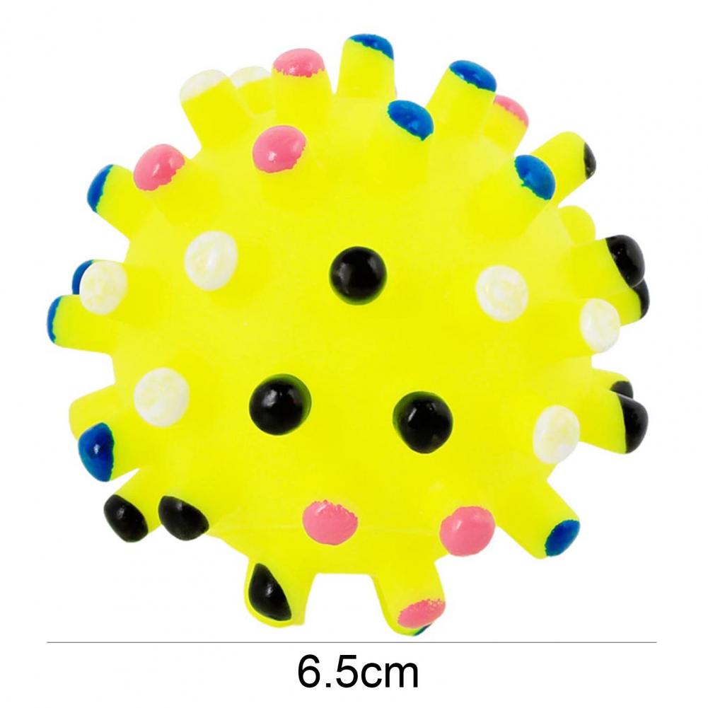 Round Dog Ball Toy Durable Puppy Training Ball with Squeeky