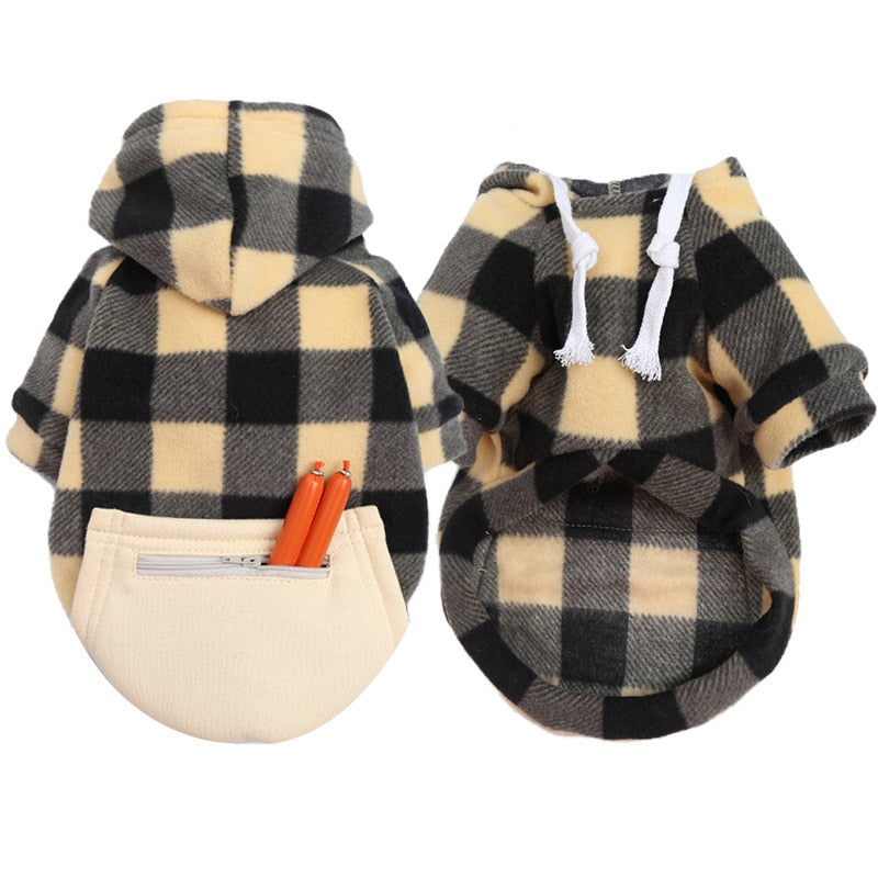 Winter Warm Dog Clothes Soft Wool Hoodies For Small Dogs