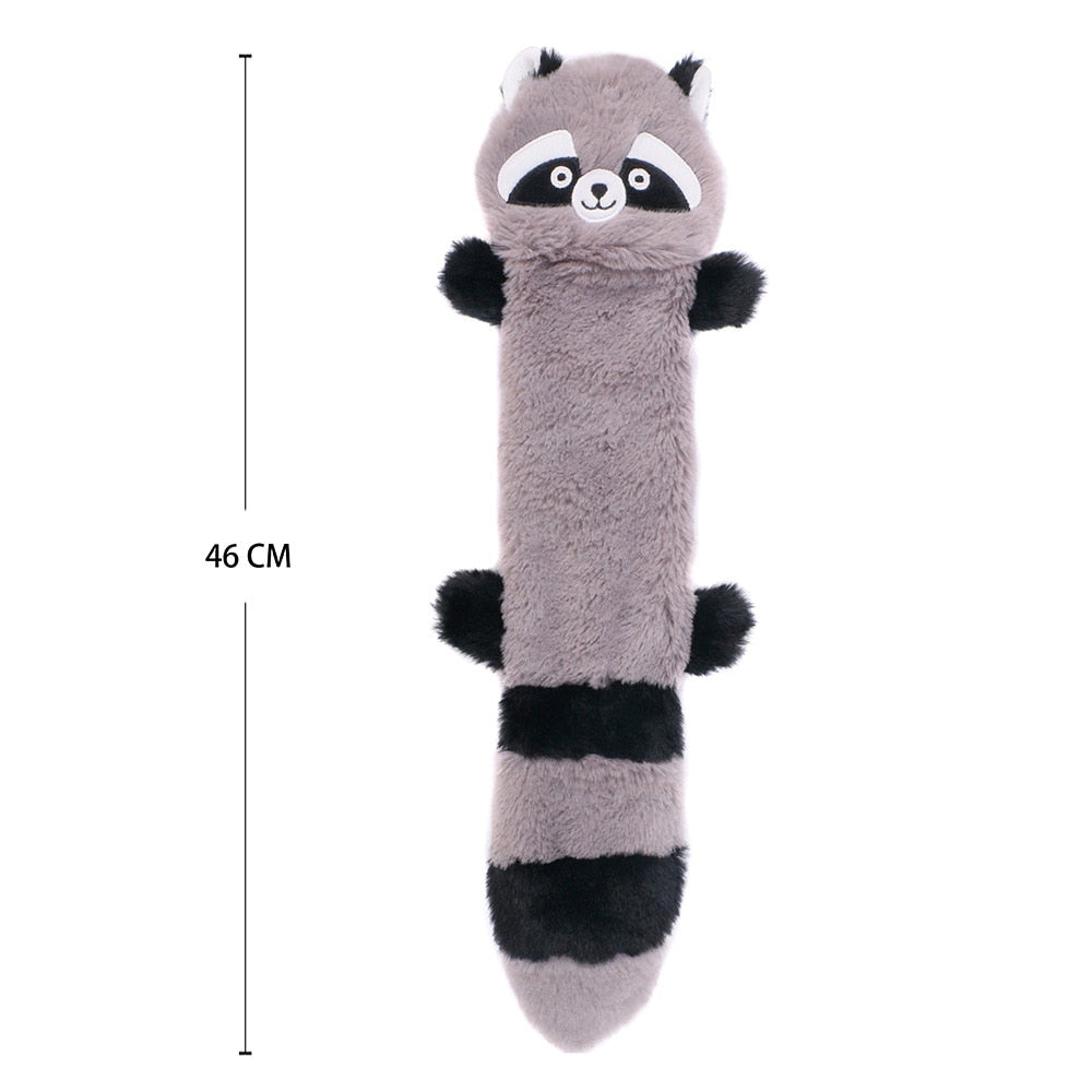 Cute Plush Toys with Squeak Wolf Rabbit Dog Chew