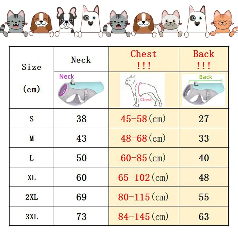 Summer Dog Cooling Vest Harness Reflective Quick Release Cool Jacket