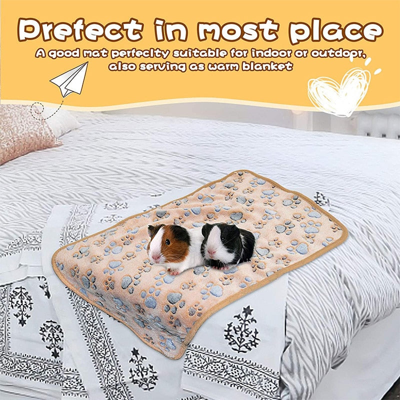 Small Pet Soft Warm Fleece Blanket