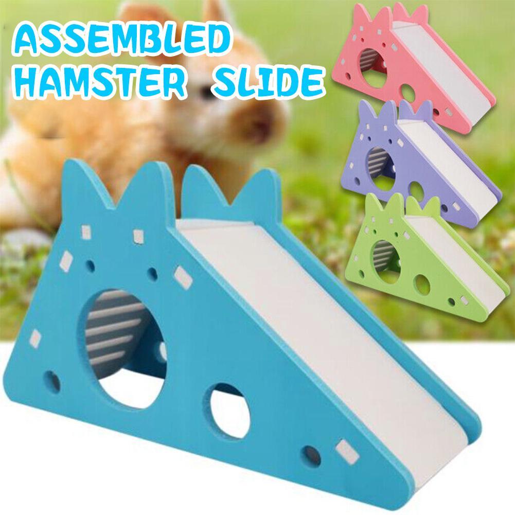 Hamster Slide For Small Fur Babies House Villa Cage Ladder Exercise