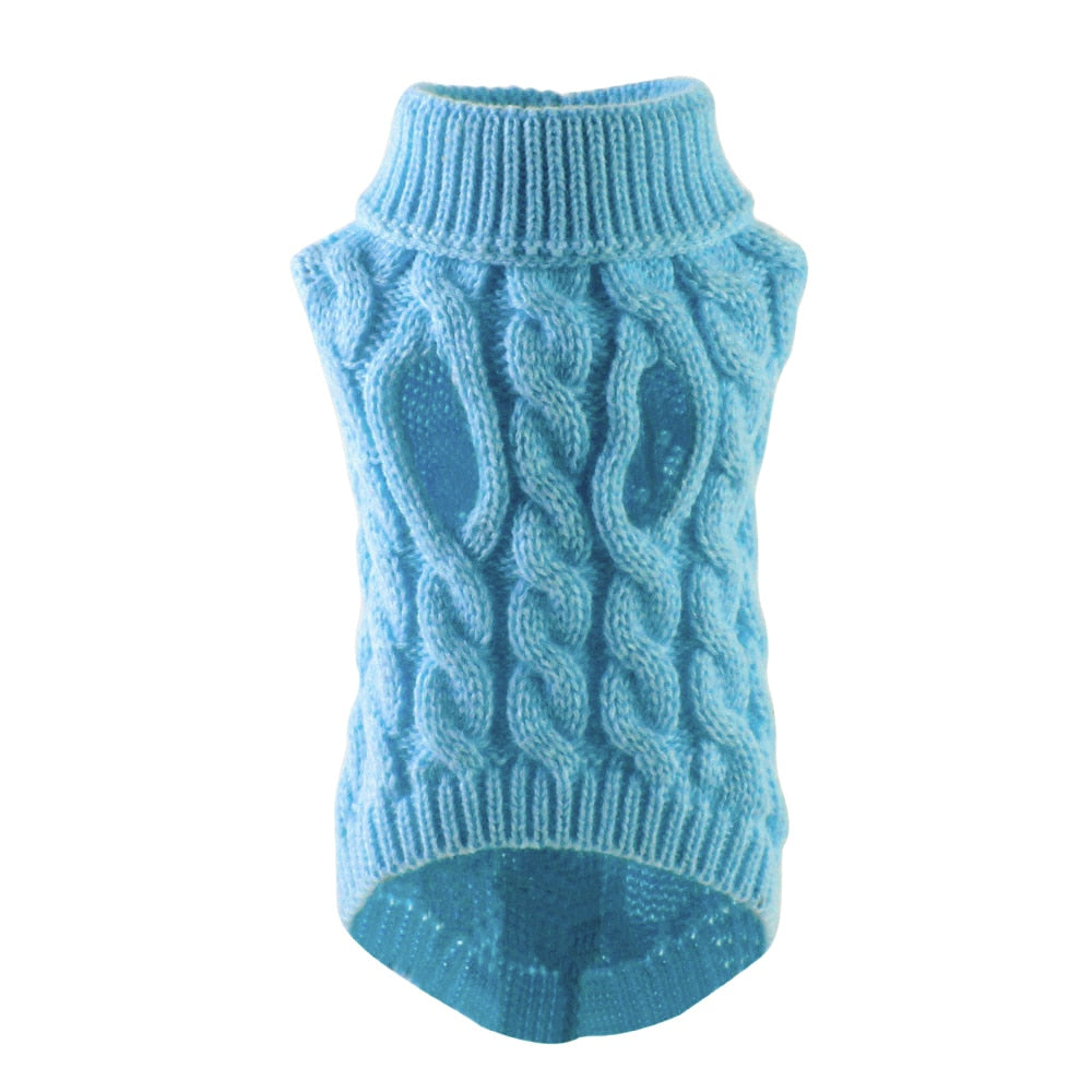 Dog Sweaters for Small Medium Dogs Winter Warm Soft Knit Turtleneck