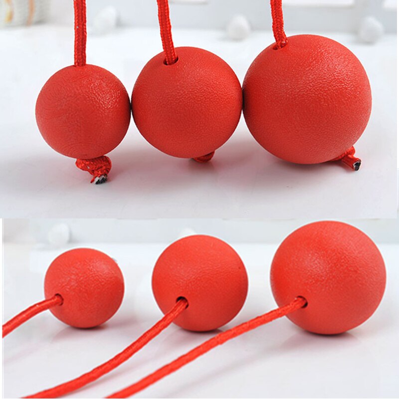 Indestructible Dog Ball Chew Solid Rubber Balls with Rope