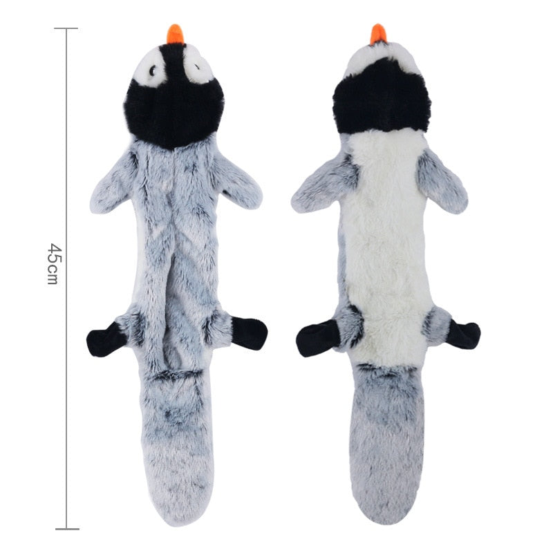 Cute Plush Toys with Squeak Wolf Rabbit Dog Chew