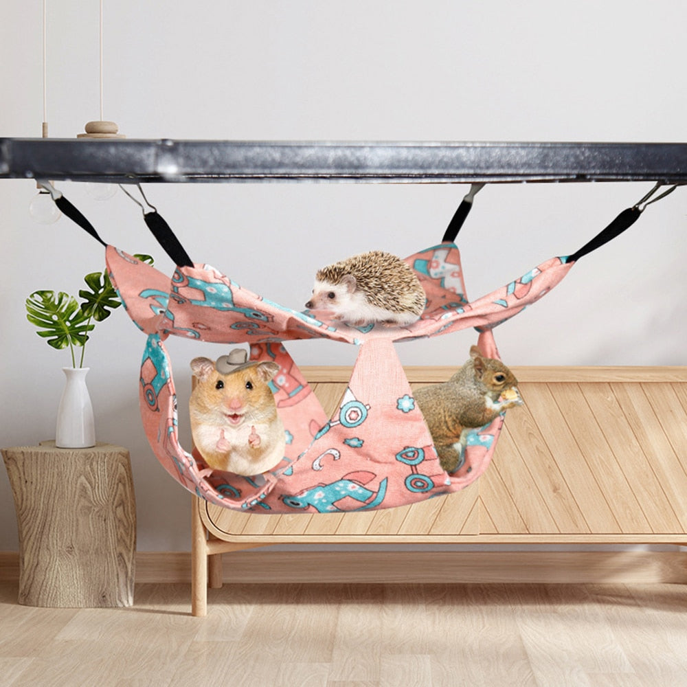 Winter Pet Hammock Double Layer Thick Plush Nest