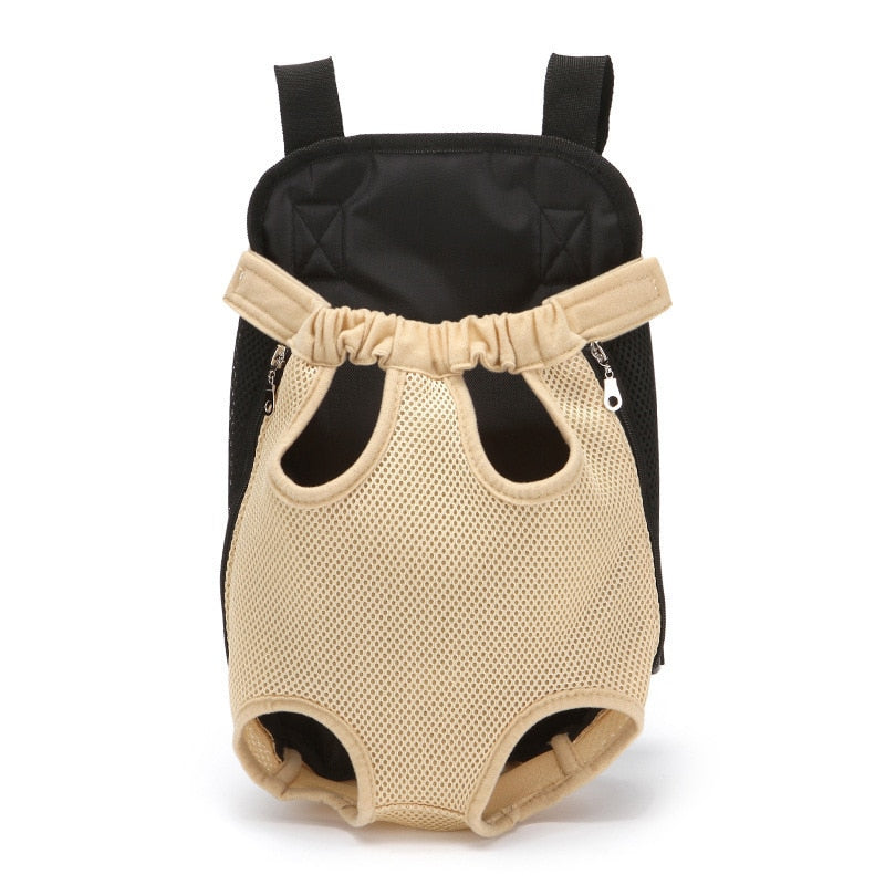 Dog Carrier Backpack Mesh Breathable Shoulder Handle Straps