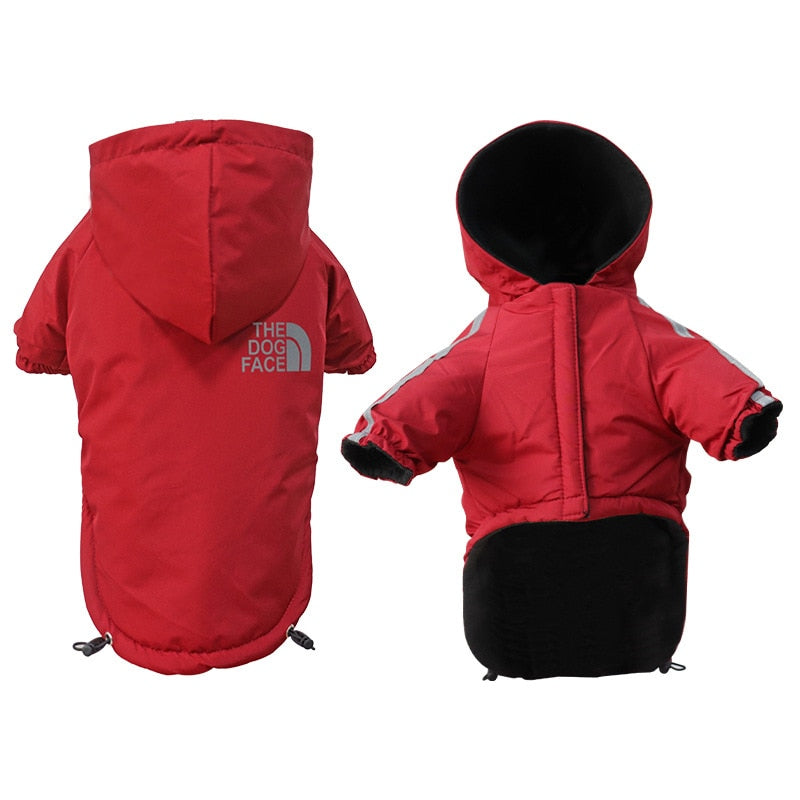 Waterproof Reflective Dog Coat For Small Medium Dogs Winter Warm Fleece