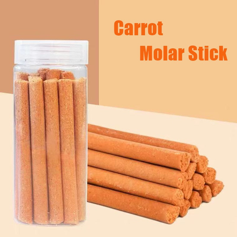 Carrot Chew Toy For Hamsters And Other small Rodents(Safe and healthy teeth grinding stick)
