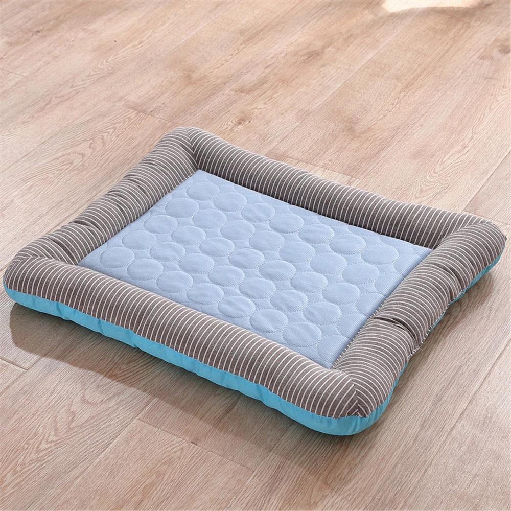 Cooling Pad Bed for Dogs Cats Puppies & Kittens Silk Material Soft for Summer Sleeping Pink Blue Breathable