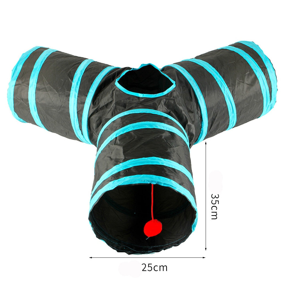 Cats Fold-able Tunnel Interactive Fun Toy