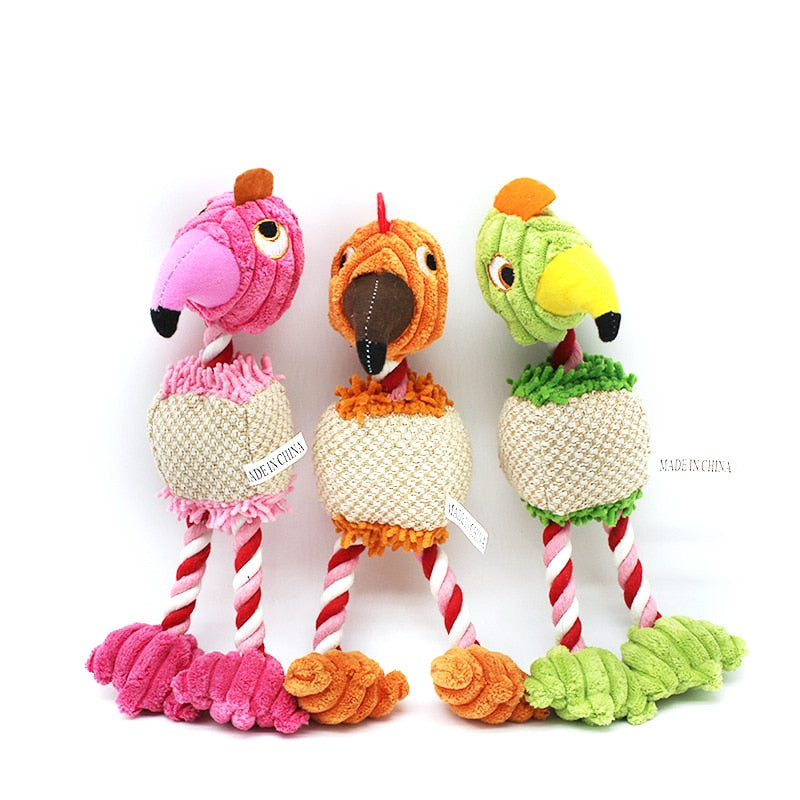Funny Toy Animal Chews For Dogs and Puppies with Squeaker
