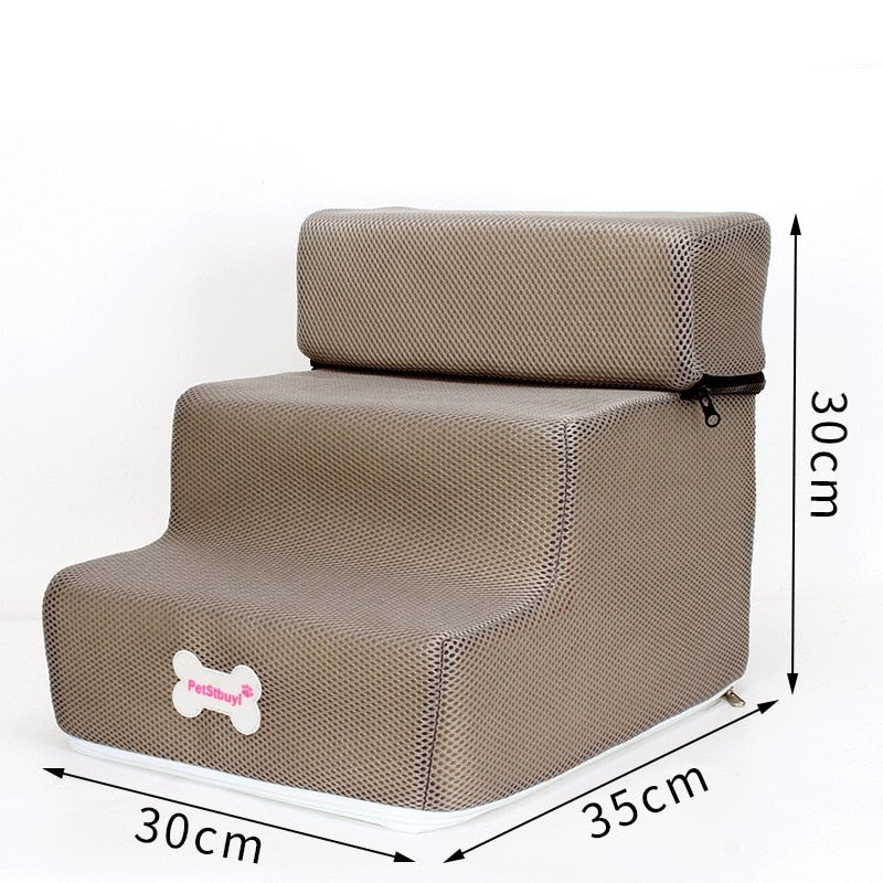 Dog Stairs 3 Steps Stairs for Small Dog or Cat Anti-slip Removable