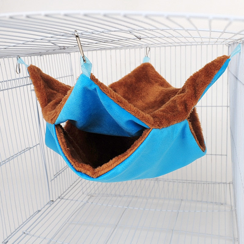 Winter Pet Hammock Double Layer Thick Plush Nest