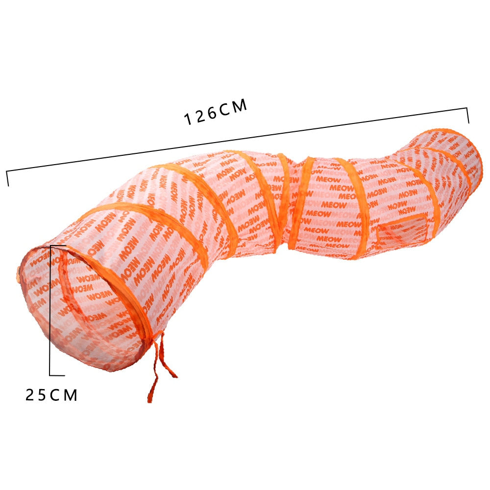 Cats Fold-able Tunnel Interactive Fun Toy