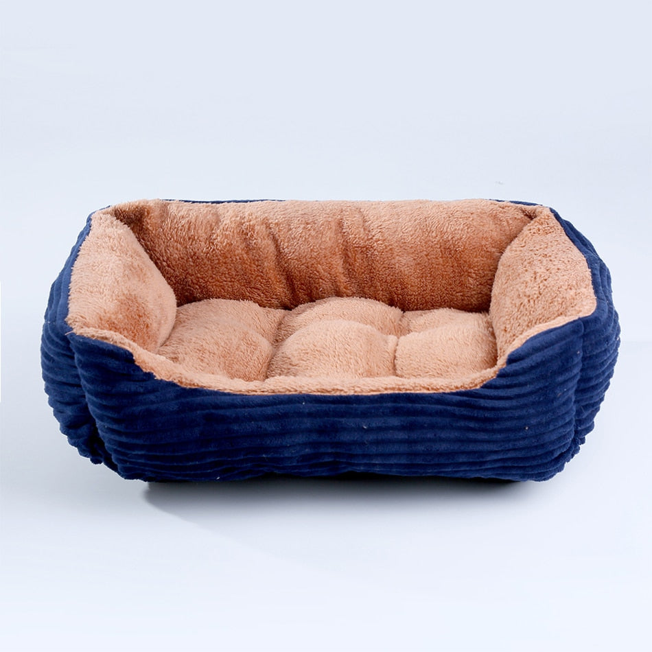 Plush Medium/Small Dog Calming Dog Bed