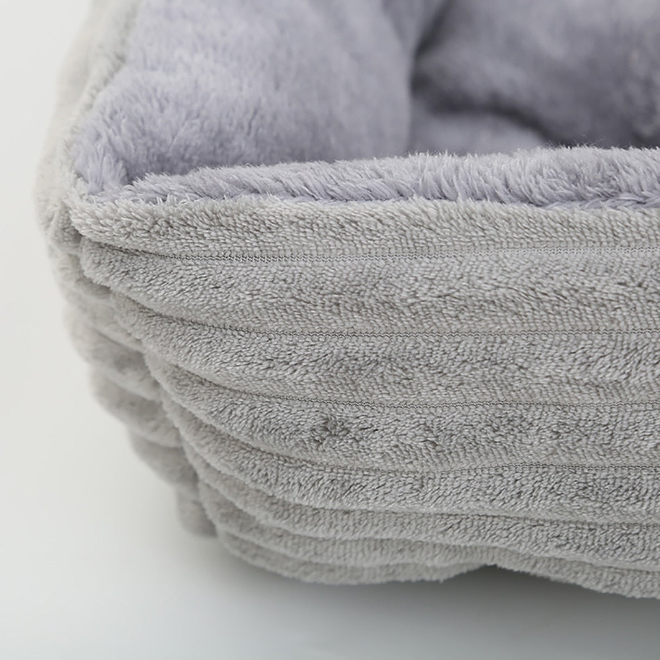 Plush Medium/Small Dog Calming Dog Bed