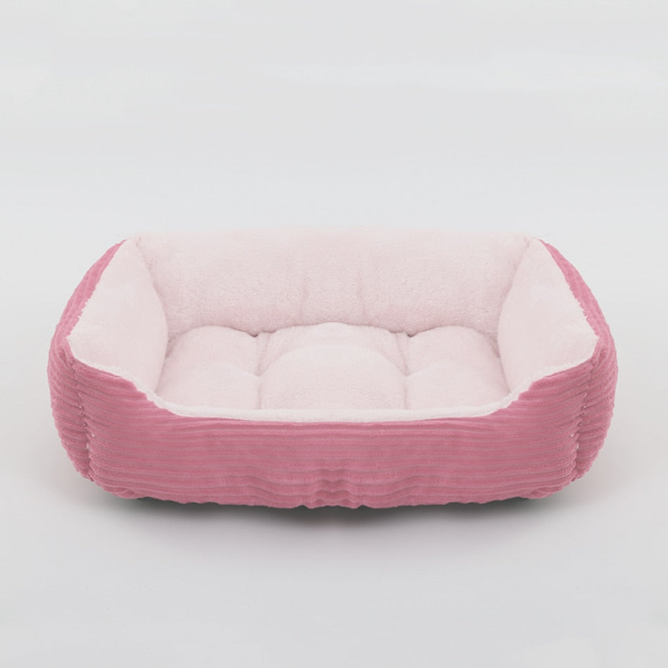 Plush Medium/Small Dog Calming Dog Bed