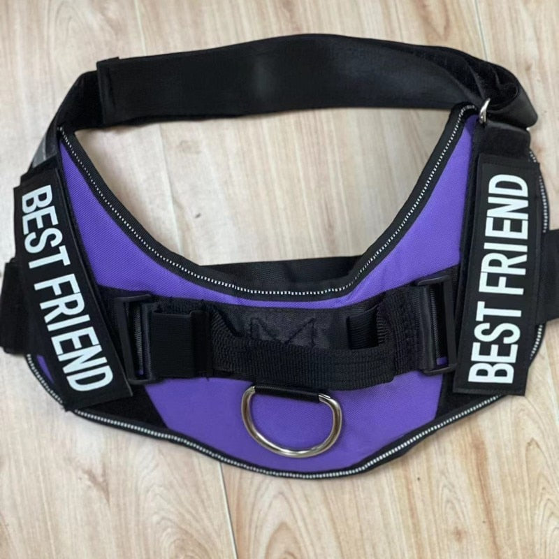 Personalised Dog Harness Reflective Breathable Adjustable for NO PULL Training
