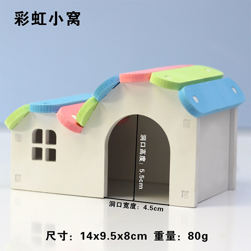 Rodent House And Climbing Accessories(Suitable for all cages)