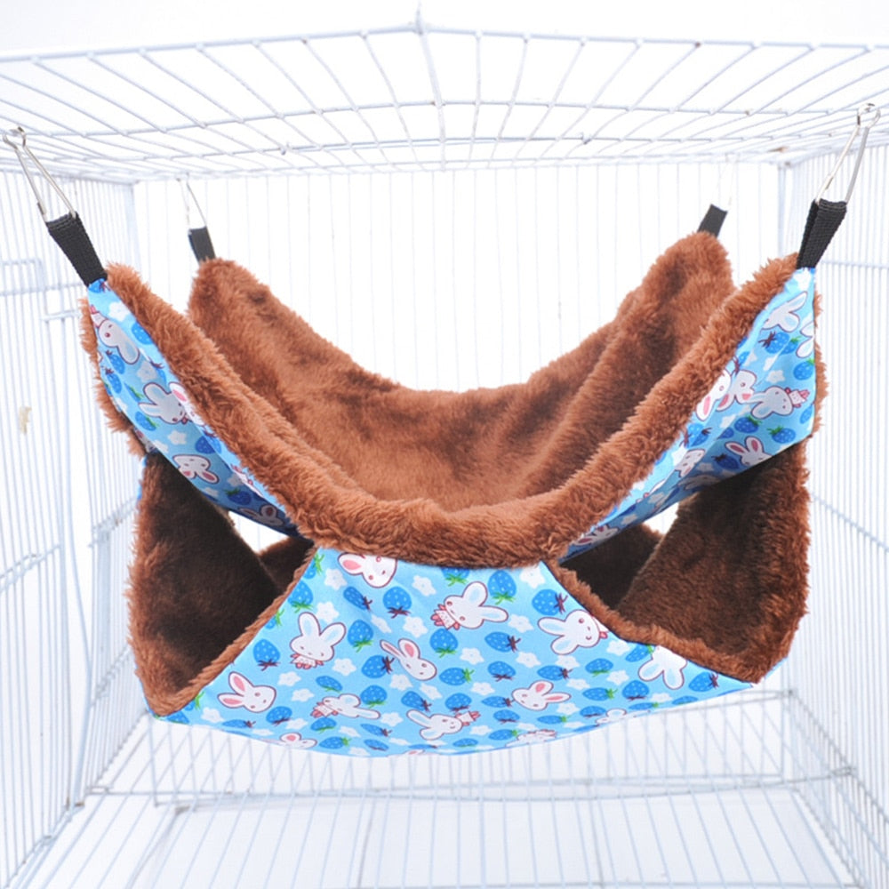 Winter Pet Hammock Double Layer Thick Plush Nest
