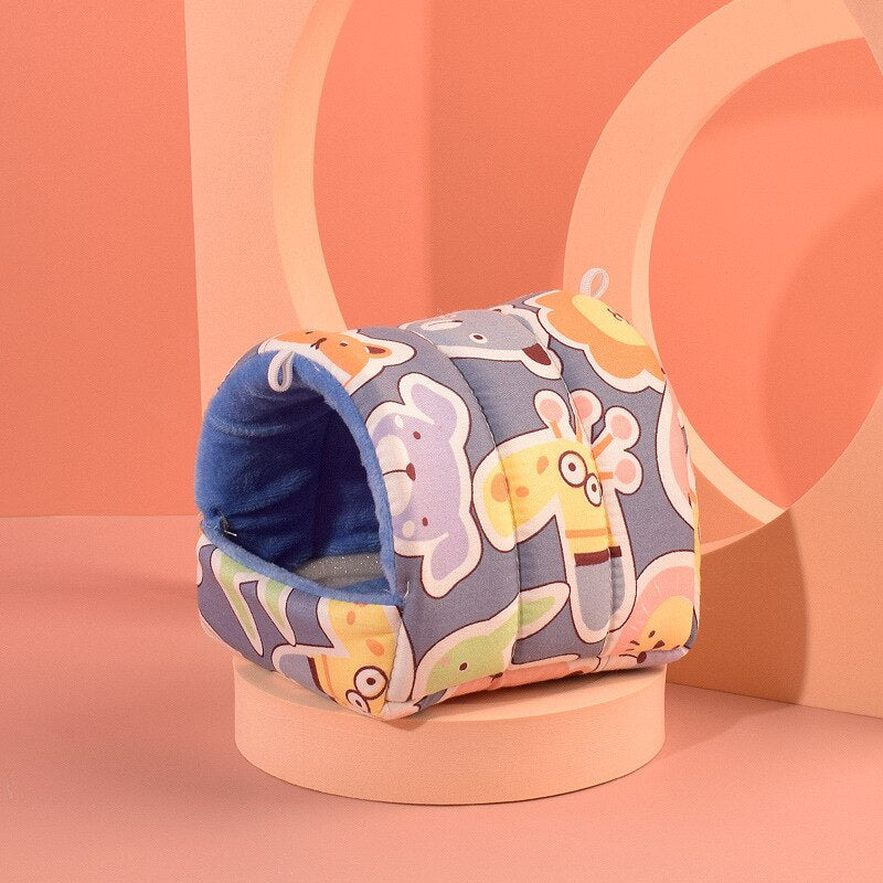 Mini Soft Animal Hammock/Nest Cushion House/Cave For Hamsters And Other Small Rodents