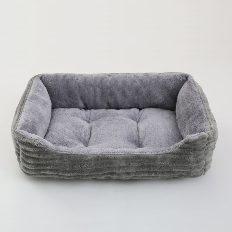 Plush Medium/Small Dog Calming Dog Bed