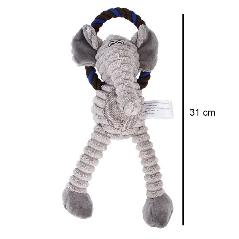 Funny Toy Animal Chews For Dogs and Puppies with Squeaker
