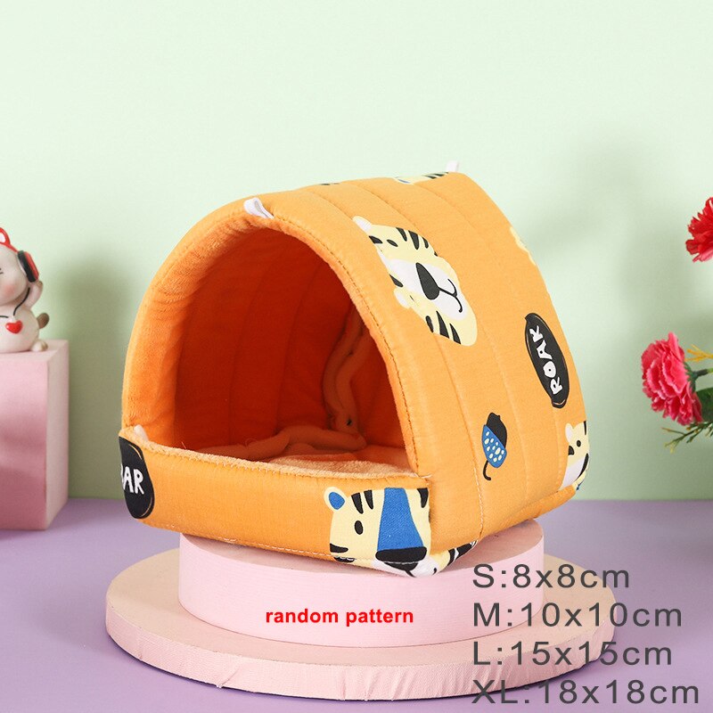 Mini Soft Animal Hammock/Nest Cushion House/Cave For Hamsters And Other Small Rodents