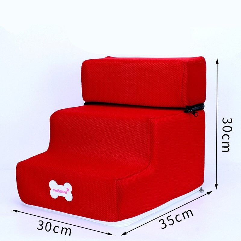 Dog Stairs 3 Steps Stairs for Small Dog or Cat Anti-slip Removable