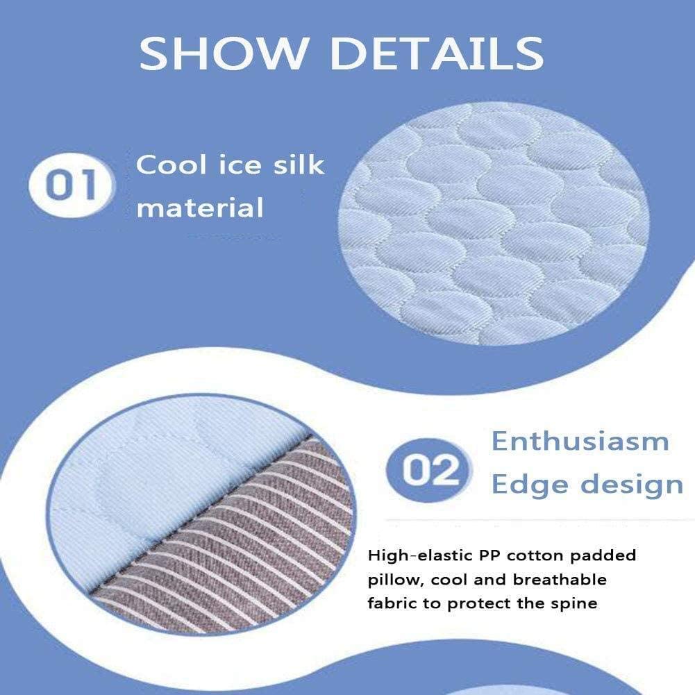 Cooling Pad Bed for Dogs Cats Puppies & Kittens Silk Material Soft for Summer Sleeping Pink Blue Breathable