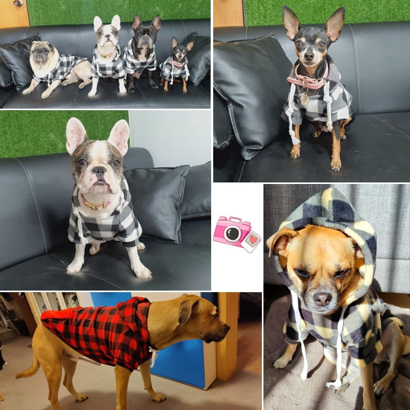 Winter Warm Dog Clothes Soft Wool Hoodies For Small Dogs